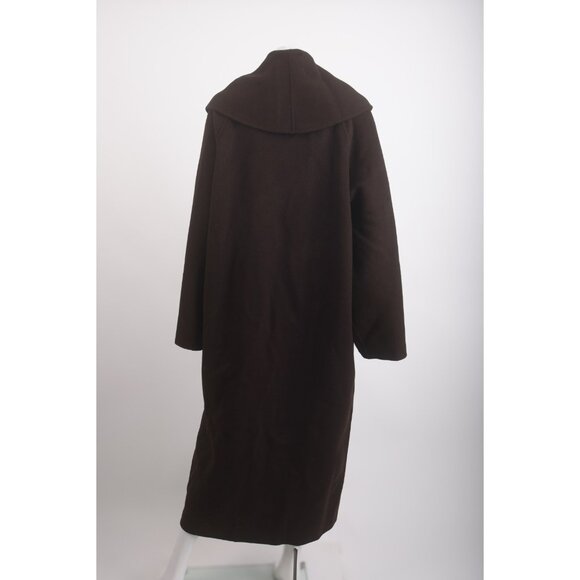 Massimo Dutti Limited Edition Womans Long Wool Coat Size M Brown 6468/555 NWT - Picture 5 of 6